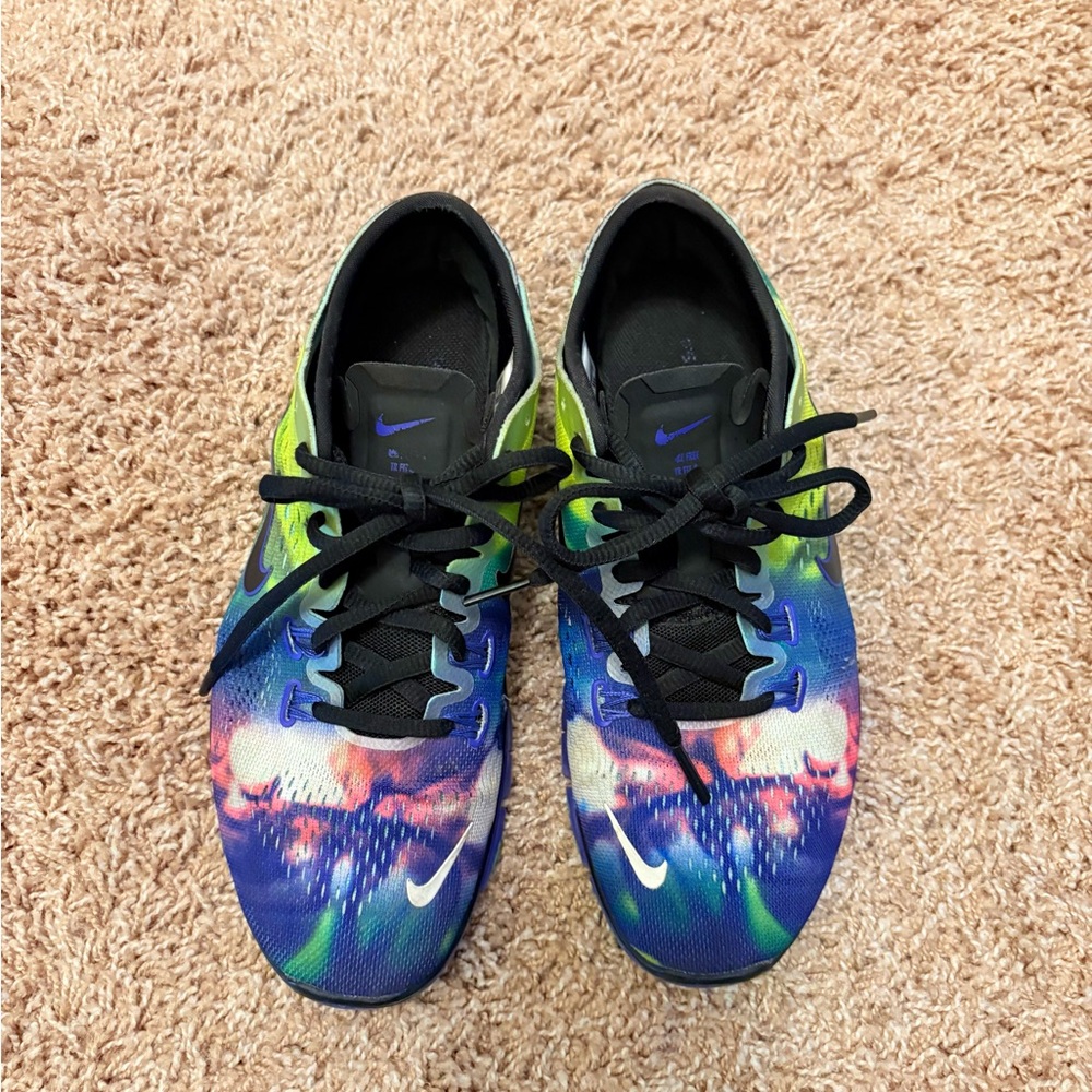 Nike Blue and Green Athletic Shoes